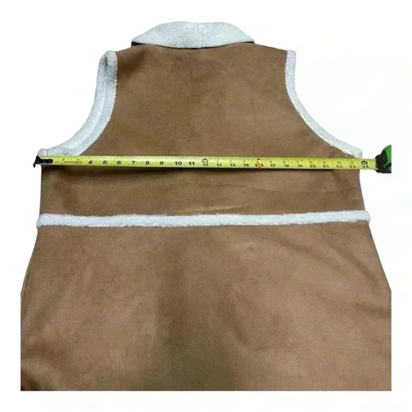 NWT MAURICE Women’s Maurice’s Plus Size faux Suede Sherpa Lined Vest XXL - Picture 9 of 9